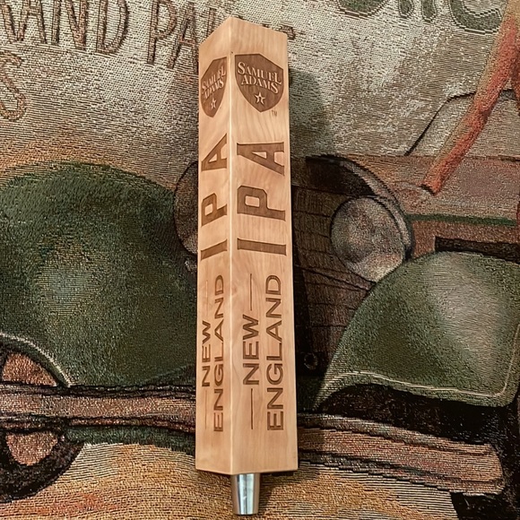 Lot of 2 SAMUEL ADAMS New England IPA Wooden Beer Tap Handles NEW - Picture 5 of 6